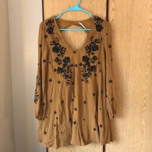 Free People Sweet Tennessee embroidered minidress